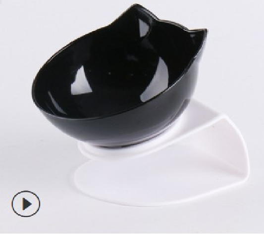 Pet Double Cat Bowl with Raised Stand