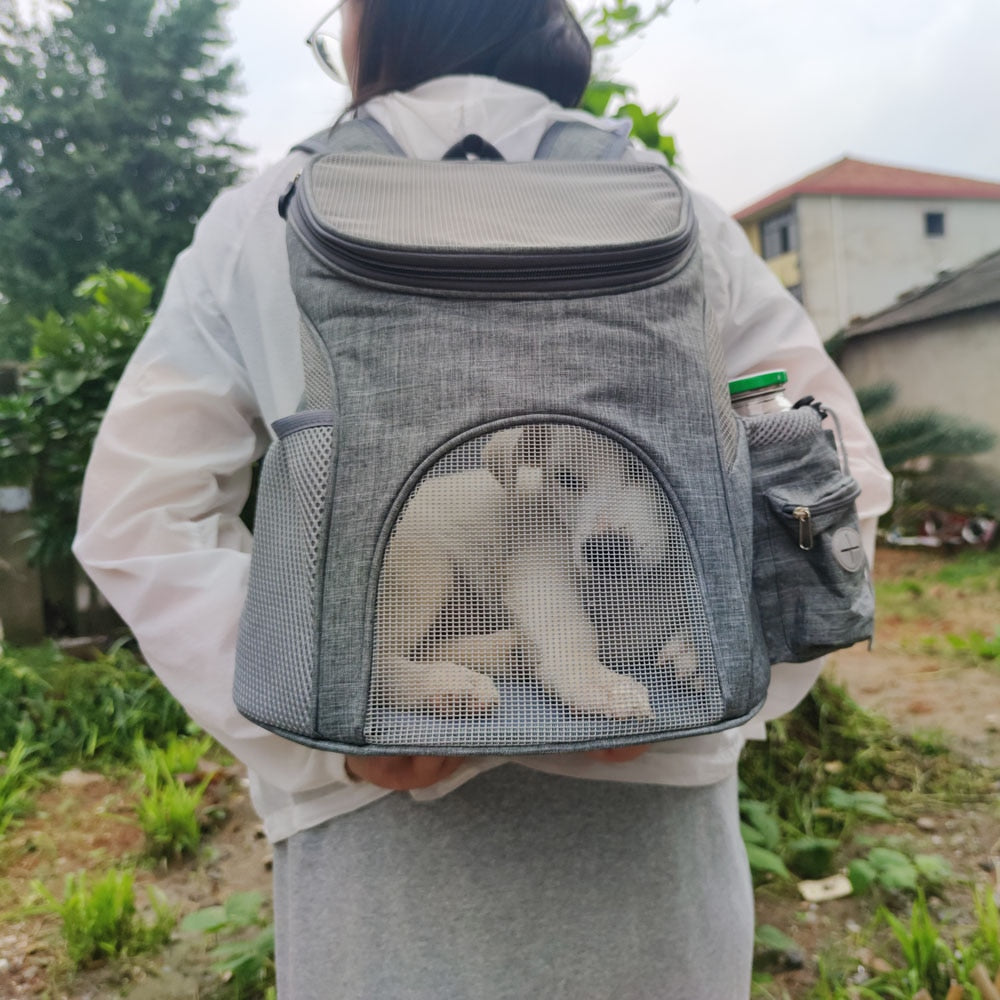 Portable Mesh Dog Carrier Travel Bag