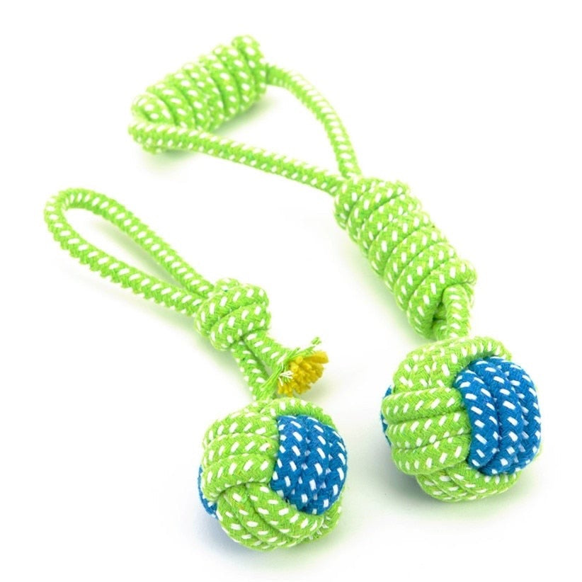 Green Rope Ball Toy