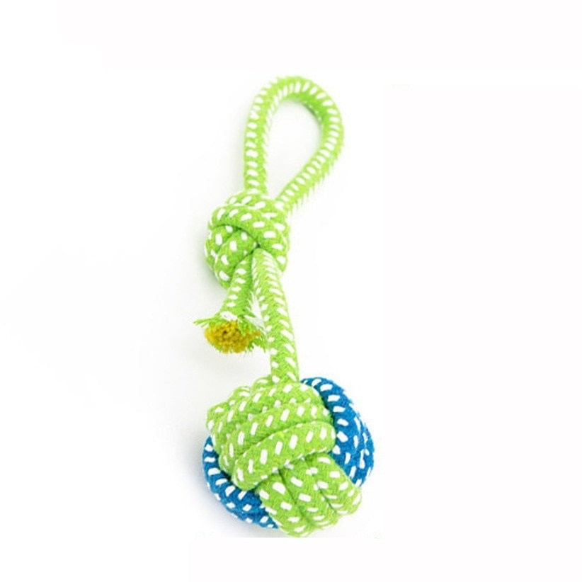 Green Rope Ball Toy