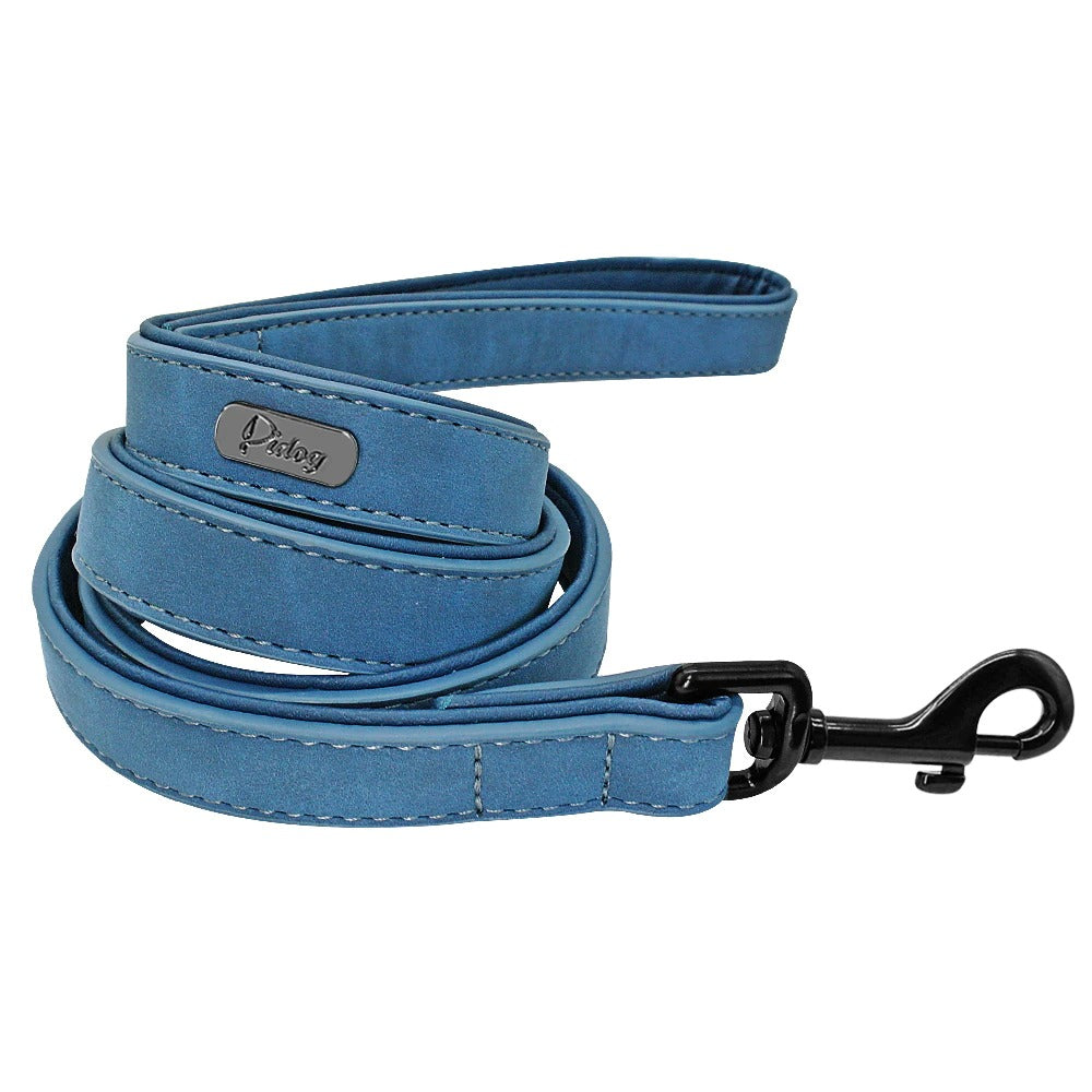 Personalized Leather Collar & Leash Set