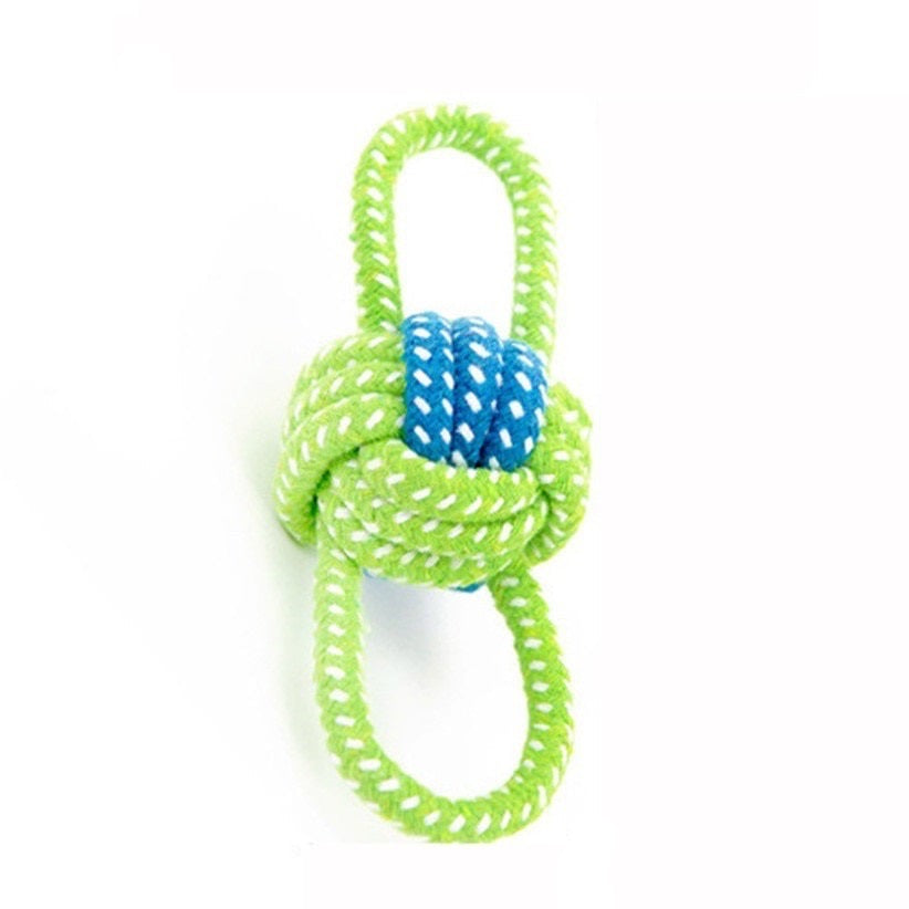 Green Rope Ball Toy