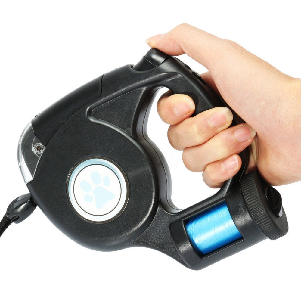 LED Flashlight Retractable Leash