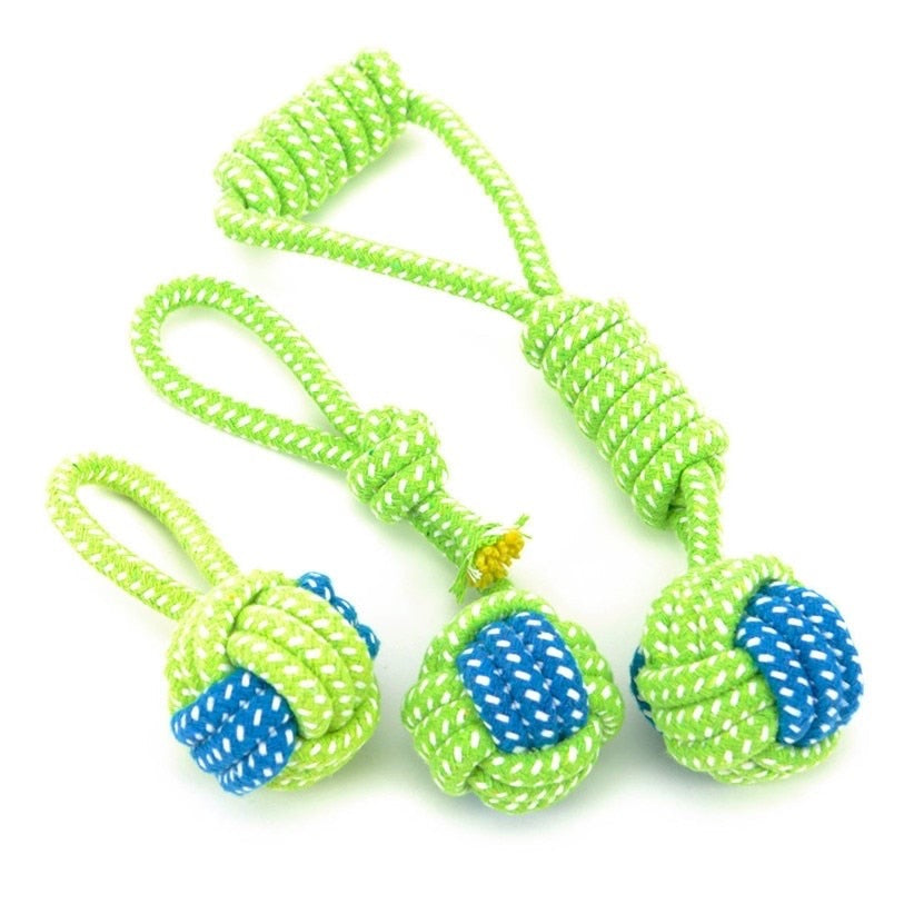 Green Rope Ball Toy