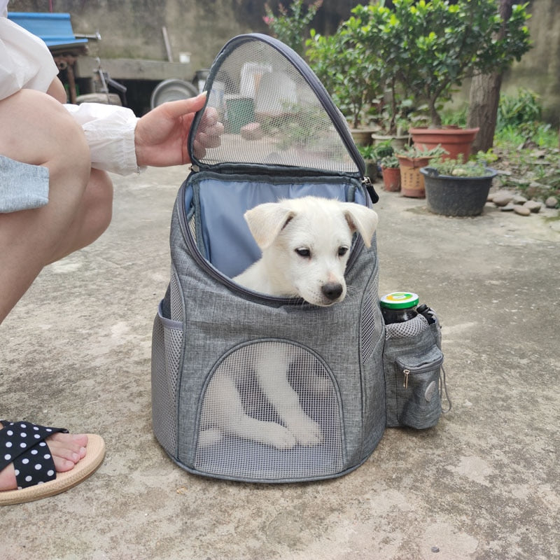 Portable Mesh Dog Carrier Travel Bag