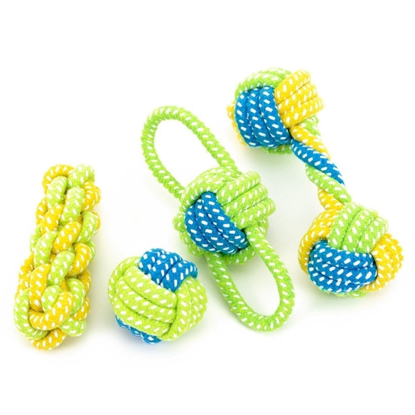 Green Rope Ball Toy