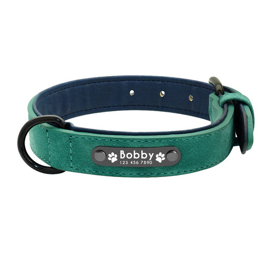 Personalized Leather Dog Collar