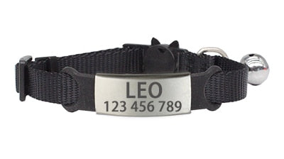 Adjustable Personalized ID Cat Collar