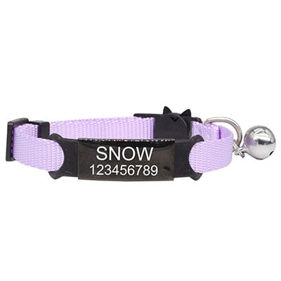 Adjustable Personalized ID Cat Collar