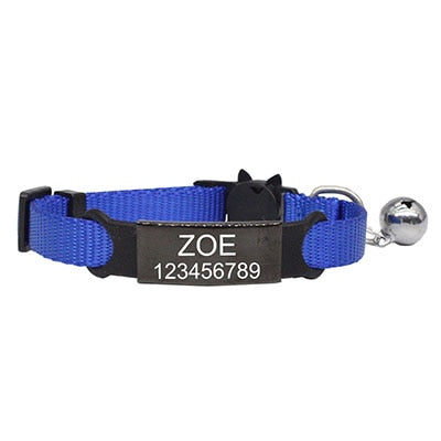 Adjustable Personalized ID Cat Collar