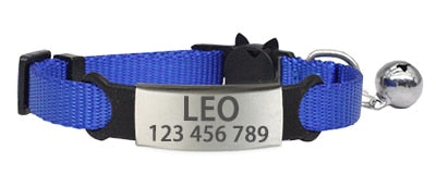 Adjustable Personalized ID Cat Collar