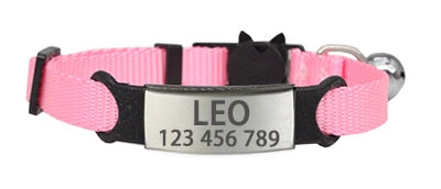 Adjustable Personalized ID Cat Collar