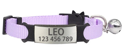 Adjustable Personalized ID Cat Collar