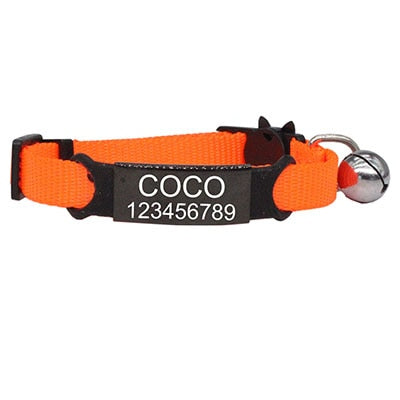 Adjustable Personalized ID Cat Collar