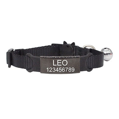 Adjustable Personalized ID Cat Collar