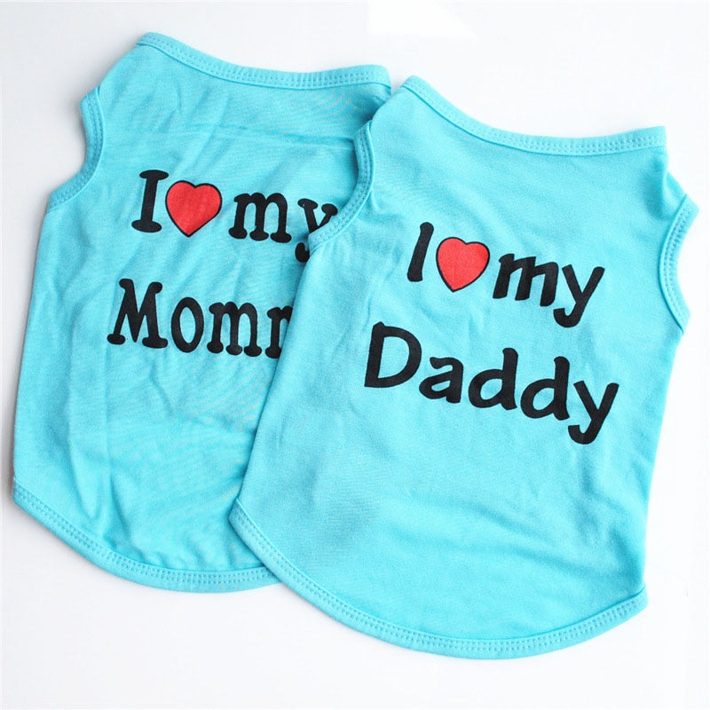 I Love Mommy & Daddy Vest