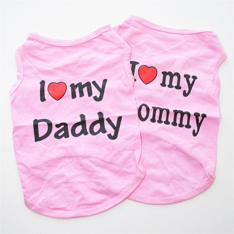 I Love Mommy & Daddy Vest