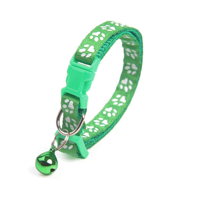 Colorful Paw Print Collar