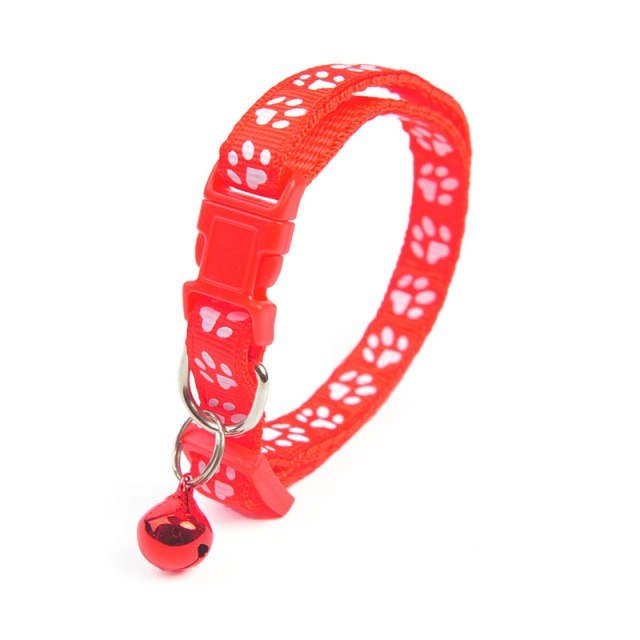 Colorful Paw Print Collar