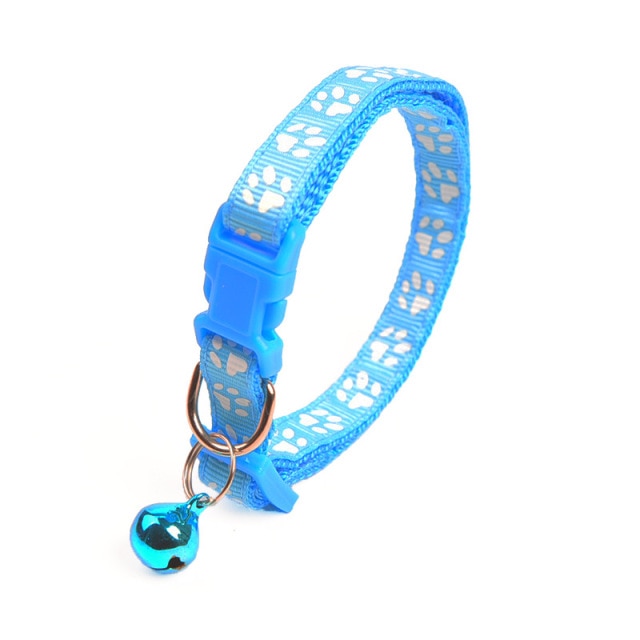 Colorful Paw Print Collar