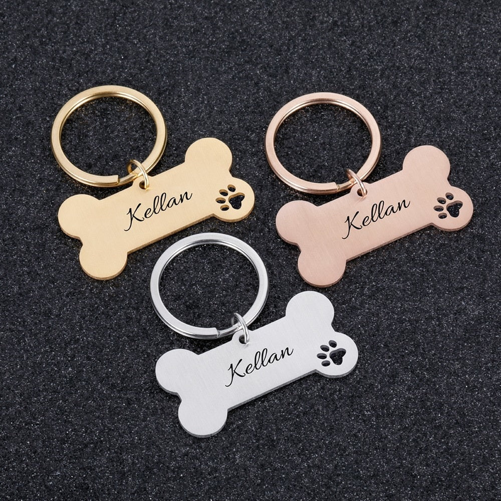 Personalized Pet ID Tag Keychain