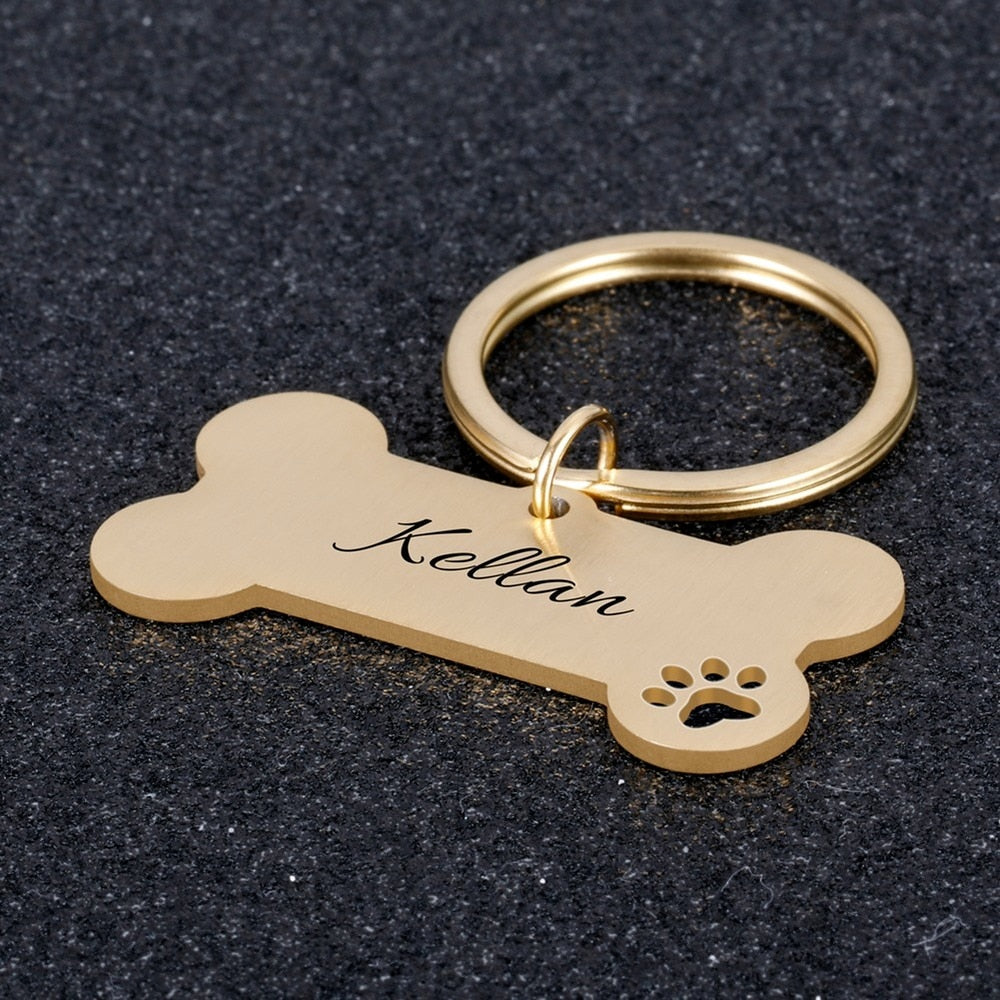 Personalized Pet ID Tag Keychain