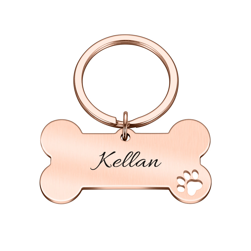 Personalized Pet ID Tag Keychain