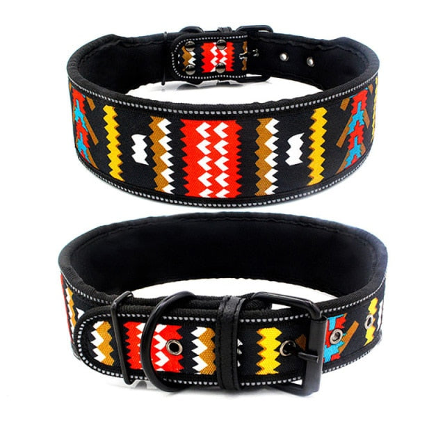 Large Reflective Buckle Collar