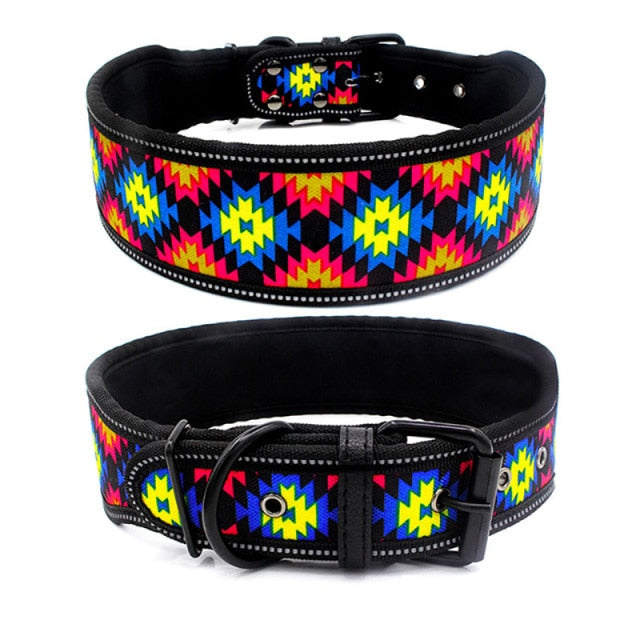 Large Reflective Buckle Collar