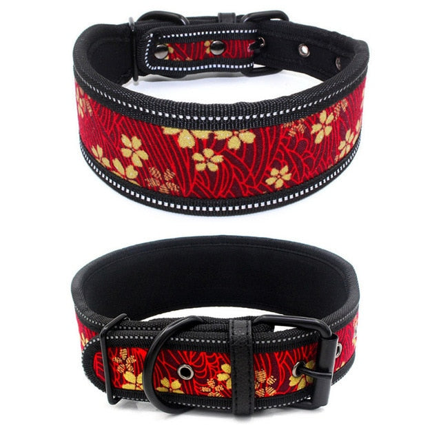 Large Reflective Buckle Collar