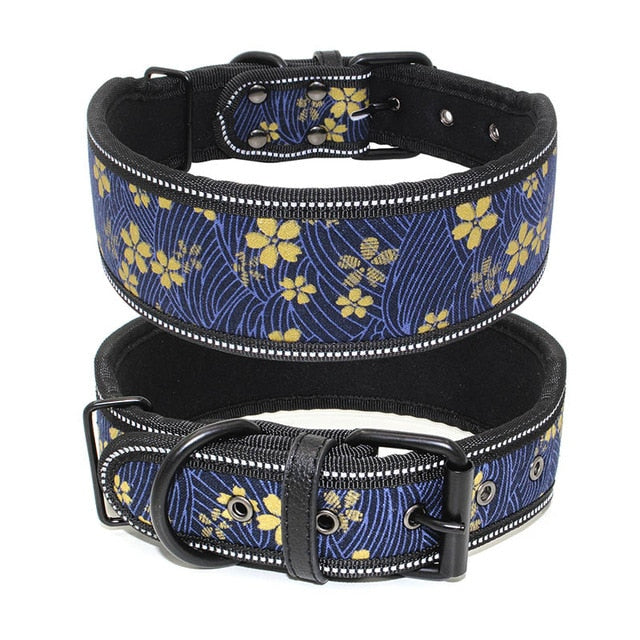 Large Reflective Buckle Collar