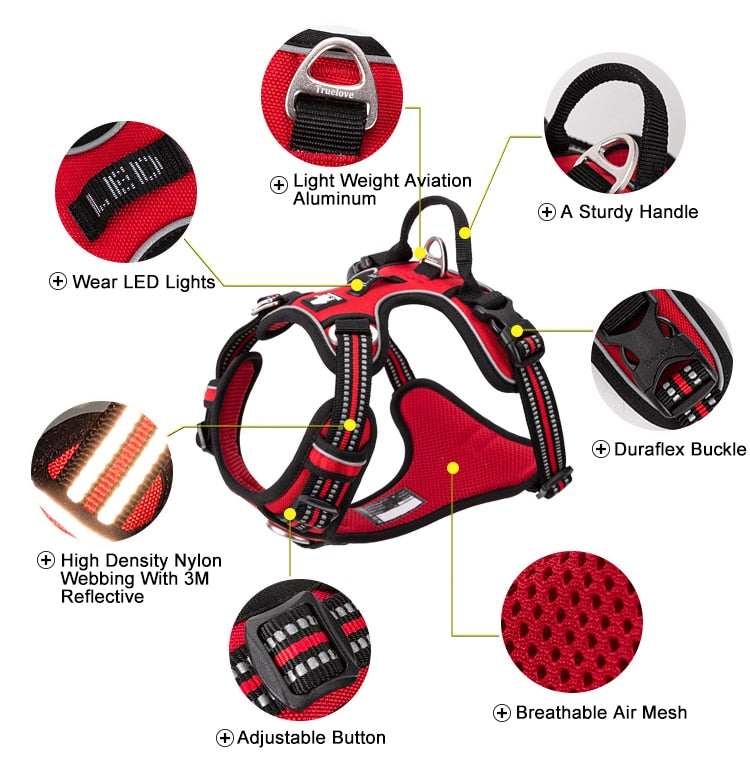 Truelove Reflective Nylon Dog Harness